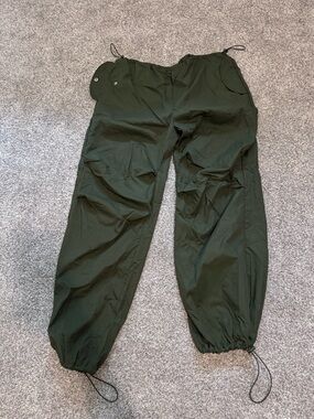 Rehab Olive Green Cargo Windbreaker Pants